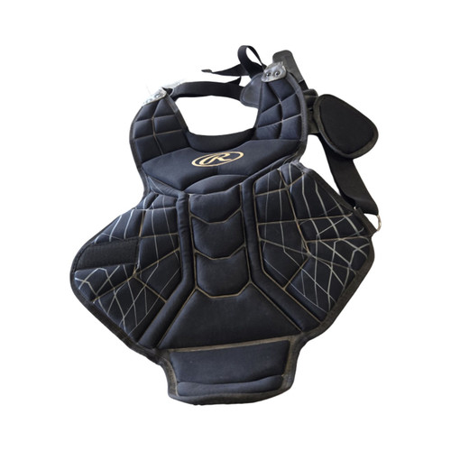 Vist Large View of Product Image Which is Used Rawlings JRCHEST PROTECTOR Catchers Chest Protector Black Junior