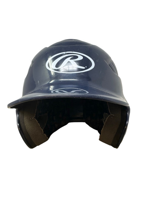 Vist Large View of Product Image Which is Used Rawlings BATTING HELMET Batting Helmet No Mask Navy Blue MD