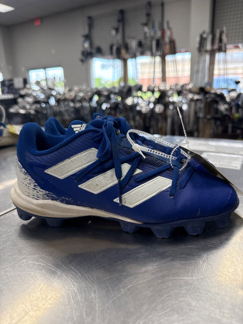Vist Large View of Product Image Which is Used Adidas AFTERBURNER 8 BB/SB Cleats Royal Blue Junior 05