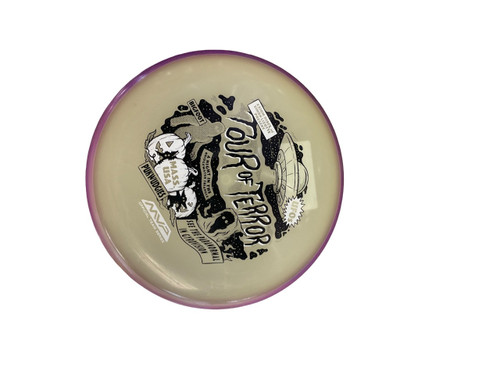Vist Large View of Product Image Which is Used MVP ECLIPSE PIXEL TOUR OF TERROR Disc Golf Putter Purple 173g