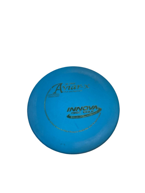 Vist Large View of Product Image Which is Used Innova JK PRO AVIAR X JULI KORVER 5X Disc Golf Putter Royal Blue 168g