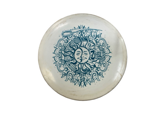 Vist Large View of Product Image Which is Used Discraft Z GLO FLX SOL Disc Golf Mid Range White 171g