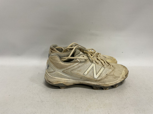 Vist Large View of Product Image Which is Used New Balance CLEATS BB/SB Cleats White Senior 7.5