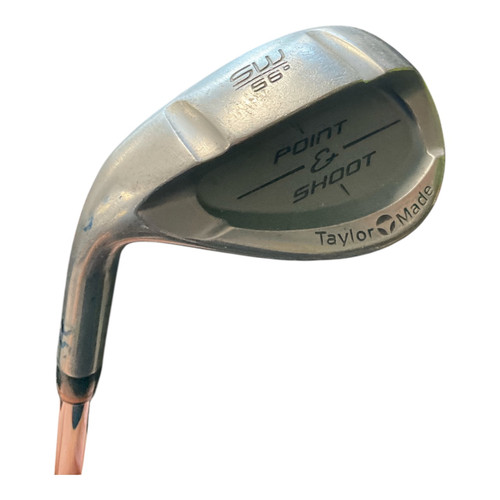 Vist Large View of Product Image Which is Used Taylormade POINT AND SHOOT Golf Wedge Mens LH 56 Degree