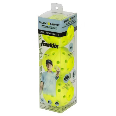 Vist Large View of Product Image Which is New FRANKLIN SILENT SERVE QUIET PICKLEBALLS 3PK