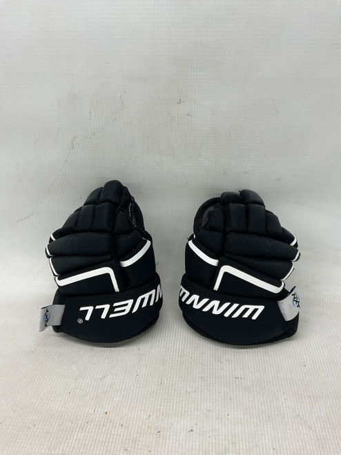 Vist Large View of Product Image Which is Used WinnWell AMP500 Youth Gloves Black 8"