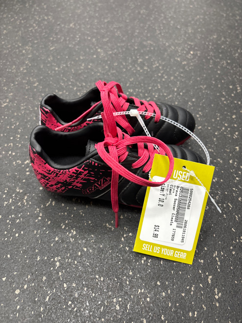 Vist Large View of Product Image Which is Used Brava Soccer Cleats Pink Youth 10.0