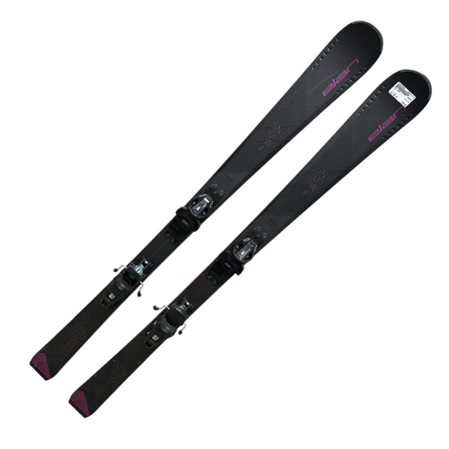 Vist Large View of Product Image Which is Used Elan SNOW Girls Downhill Ski/Binding Black 146 cm