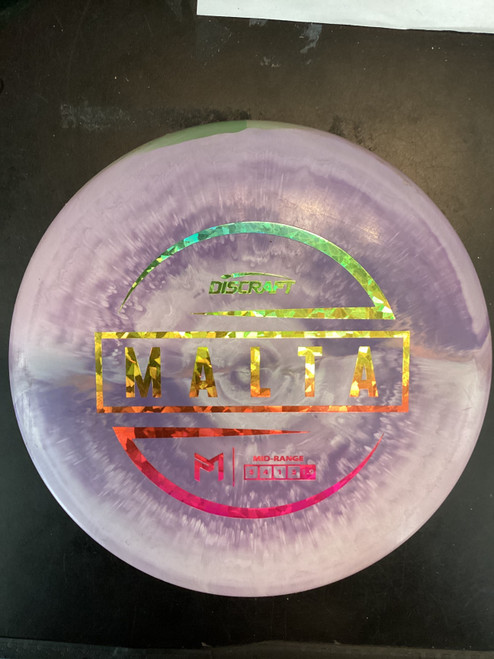 Vist Large View of Product Image Which is Used Discraft MALTA Disc Golf Mid Range Purple