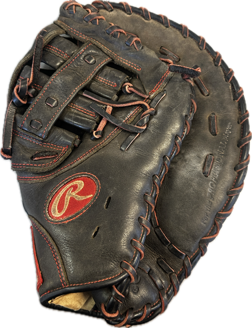 Vist Large View of Product Image Which is Used Rawlings R9 Baseball First Base RH Throw Black 13"
