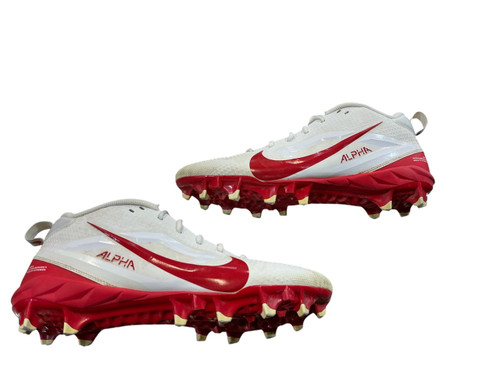 Vist Large View of Product Image Which is Used Nike ALPHA MENACE 4 AGILITY X POWER Adult FB Cleats White Senior 13