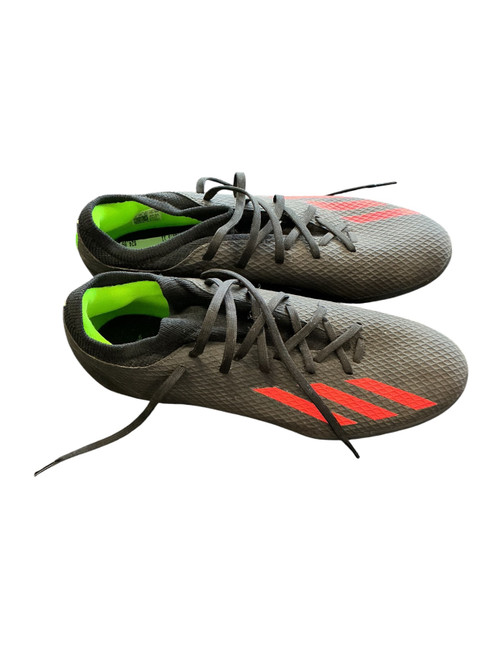 Vist Large View of Product Image Which is Used Adidas Soccer Indoor Shoes Black Senior 11
