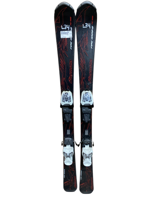 Vist Large View of Product Image Which is Used Nordica FIRE ARROW Boys DH Ski/Binding Black 134 cm
