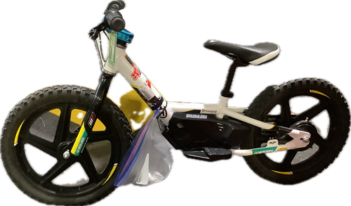 Vist Large View of Product Image Which is Used STACYC Husqvarna Electric Strider Bike White 16"