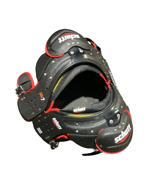 Vist Large View of Product Image Which is Used Schutt XV7 FB Shoulder Pads Black LG