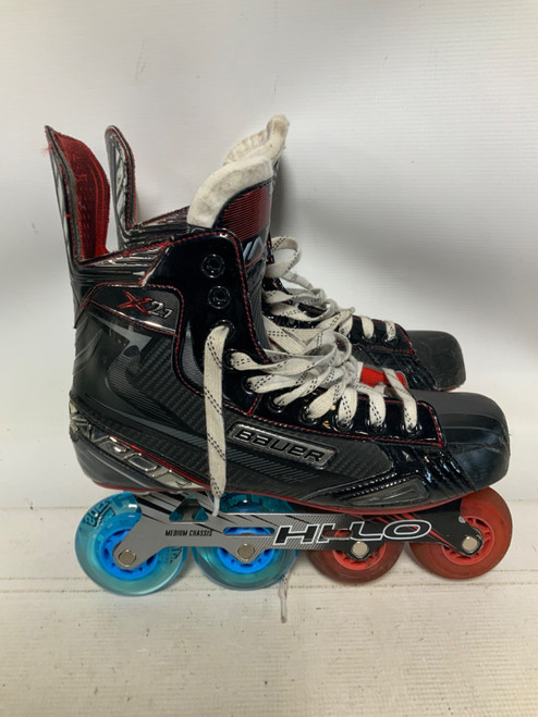 Vist Large View of Product Image Which is Used Bauer VAPOR X2.7 Senior Aggressive Skates Black Senior 9.5