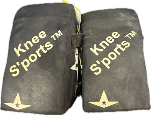 Vist Large View of Product Image Which is Used KNEE SAVER Baseball Catchers Knee Savers Black
