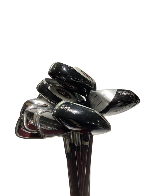 Vist Large View of Product Image Which is Used Wilson PRO STAFF Mens Package Set RH Red 10 Piece