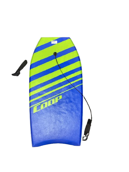 Vist Large View of Product Image Which is Used COOP BOOGEY BOARD Body Board Navy Blue And Lime 42"