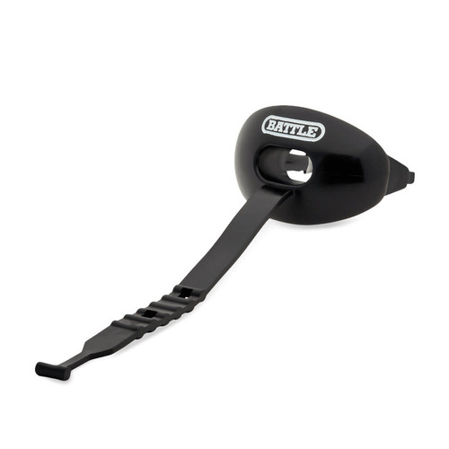 Vist Large View of Product Image Which is NEW BATTLE Oxygen Football Mouthguard with Connected Strap (Black)