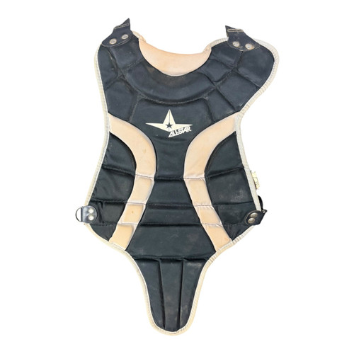 Vist Large View of Product Image Which is Used All-Star CP79LS Catchers Chest Protector Black Youth