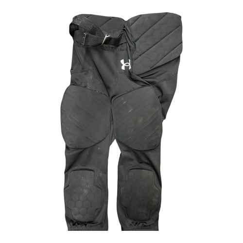 Vist Large View of Product Image Which is Used Under Armour Youth FB Integrated Pants Black SM