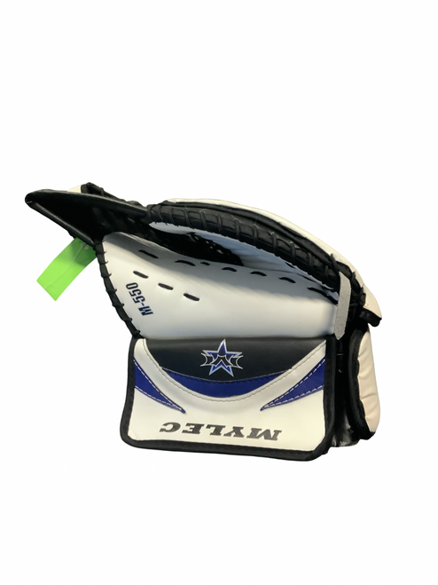 Vist Large View of Product Image Which is Used Mylec 550 Senior Goalie Catcher White