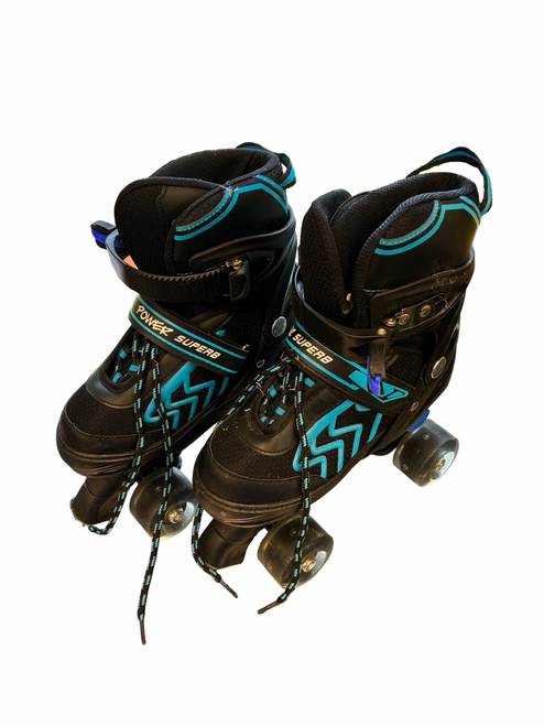 Vist Large View of Product Image Which is Used ROLLER POWER SUPERB Senior Roller Quad Skates Black Adjustable