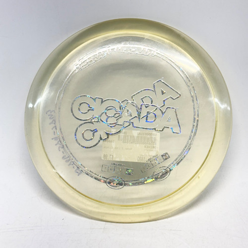 Vist Large View of Product Image Which is Used Discraft Z LINE CICADA Disc Golf Driver Clear 180g