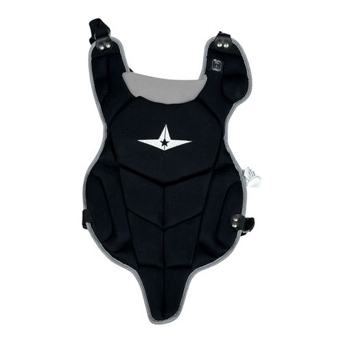 Vist Large View of Product Image Which is Used All-Star Baseball Catchers Chest Protector Black Intermediate
