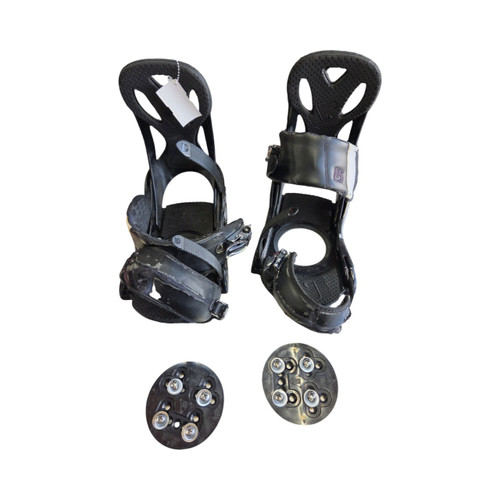 Vist Large View of Product Image Which is Used Burton FREESTYE BINDINGS LG Mens Binding Only Black LG