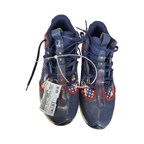 Vist Large View of Product Image Which is Used Under Armour FREEDOM JUNIOR CLEATS BB/SB Cleats Navy Blue Junior 04.5