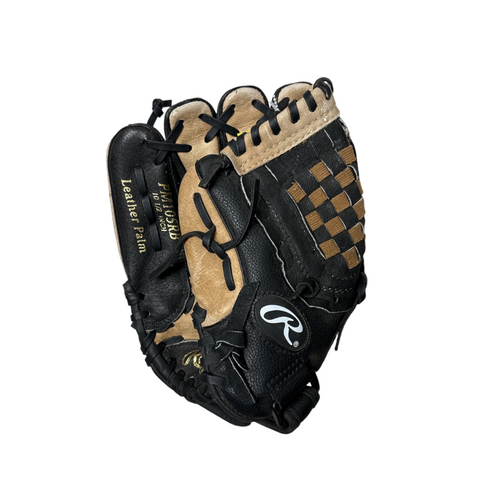 Vist Large View of Product Image Which is Used Rawlings PN105RB Black Baseball Glove Left Hand Throw 10 1/2"
