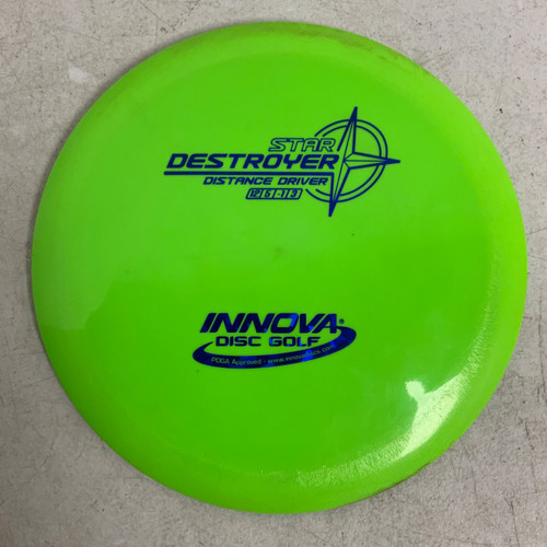 Vist Large View of Product Image Which is Used Innova STAR DESTROYER Disc Golf Driver Yellow 168g