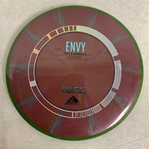 Vist Large View of Product Image Which is Used Axiom PRISM PLASMA ENVY Disc Golf Putter Maroon 175g