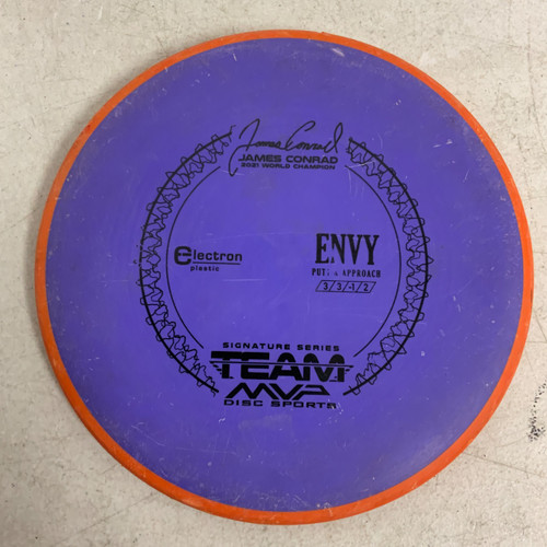 Vist Large View of Product Image Which is Used MVP ELECTRON ENVY Disc Golf Putter Purple 173g