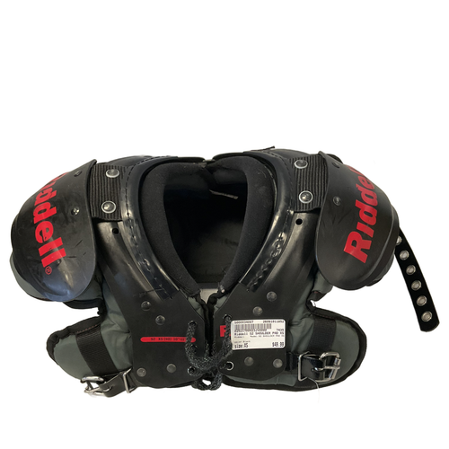 Vist Large View of Product Image Which is Used Riddell S2 SHOULDER PAD XS FB Shoulder Pads Black XS