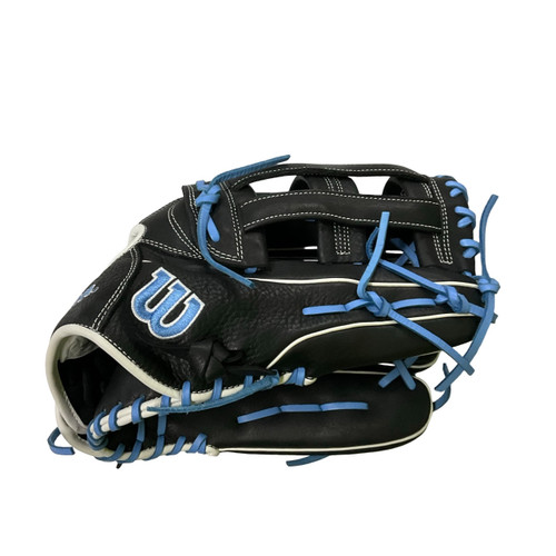 Vist Large View of Product Image Which is Used Wilson A09RS25DI14 BB/SB Glove RH Throw Black 14"