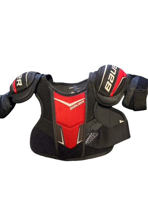 Vist Large View of Product Image Which is Used Bauer LEGACY Youth Shoulder Pads MD