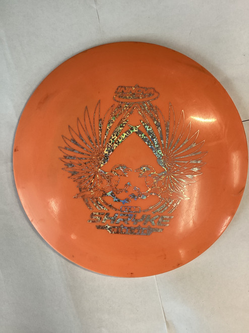 Vist Large View of Product Image Which is Used Innova SHRYKE Disc Golf Driver Orange