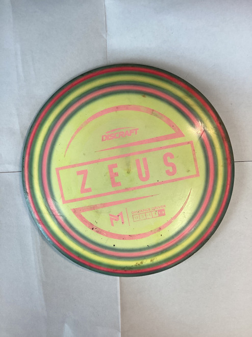 Vist Large View of Product Image Which is Used Discraft ZEUS Disc Golf Driver Yellow