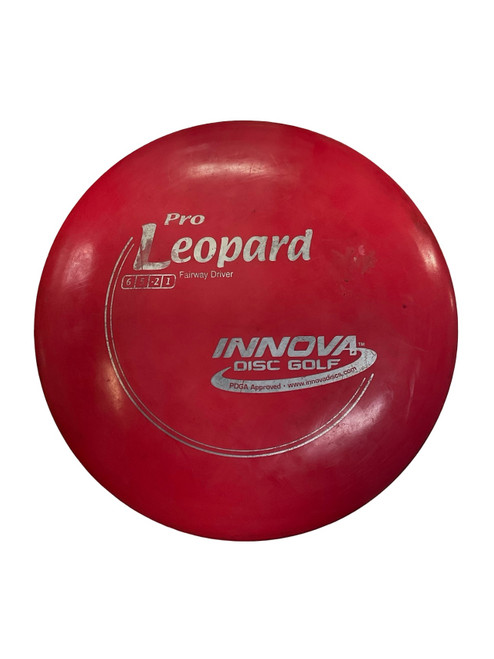 Vist Large View of Product Image Which is Used Innova PRO LEOPARD Disc Golf Driver Red 170g