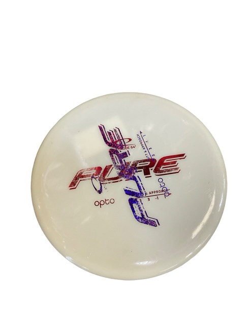 Vist Large View of Product Image Which is Used Latitude 64 OPTO PURE Disc Golf Putter White 173g