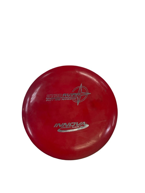 Vist Large View of Product Image Which is Used Innova STAR AVIAR Disc Golf Putter Red 172g