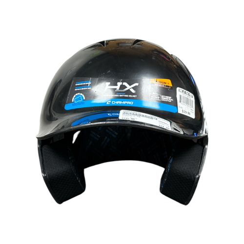 Vist Large View of Product Image Which is Used Champro HX Black Batting Helmet No Mask - Medium