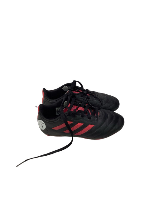 Vist Large View of Product Image Which is Used Adidas SOCCER CLEATS BLK/PNK Soccer Cleats Black Youth 13.0
