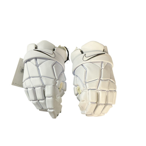 Vist Large View of Product Image Which is Used Nike VAPOR SELECT Lacrosse Gloves Mens White 13"