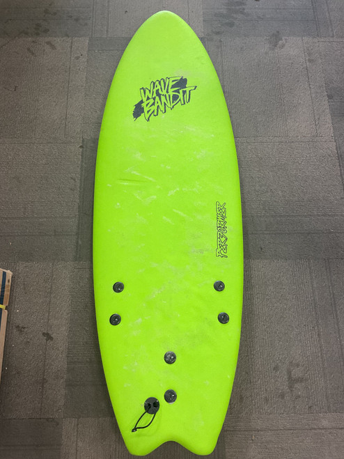 Vist Large View of Product Image Which is Used WAVE BANDIT PERFORMER Surfboard Green 5Ft 6In