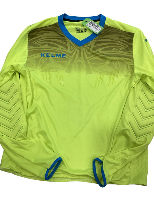 Vist Large View of Product Image Which is Used KELME GOALIE LONGSLEEVE TOP Soccer Goalie Top Adt Yellow SM