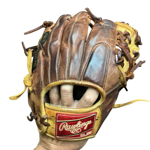 Vist Large View of Product Image Which is Used Rawlings GG ELITE GGE1150PT Glove RH Throw Brown 11 1/2"